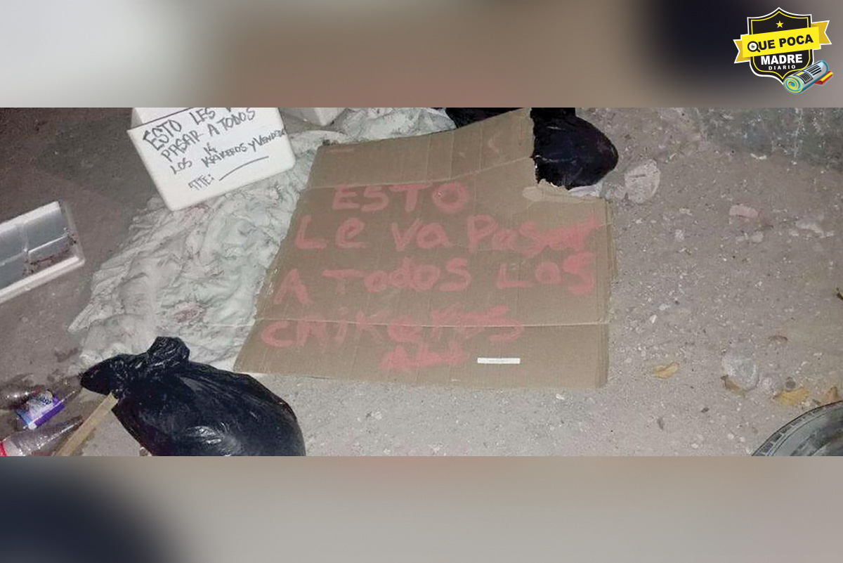 MUJER DESCUARTIZADA EN BOLSAS CON MENSAJES AMENAZANTES