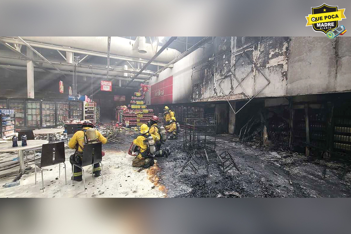 ¡OTRO SUPERMECADO EN LLAMAS! Incendio consume el inmueble en Culiacán