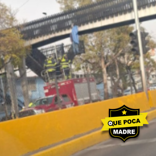 ‼️APARECE HOMBRE COLGADO EN PUENTE PEATONAL SOBRE CIRCUITO INTERIRO‼️🕵️💀