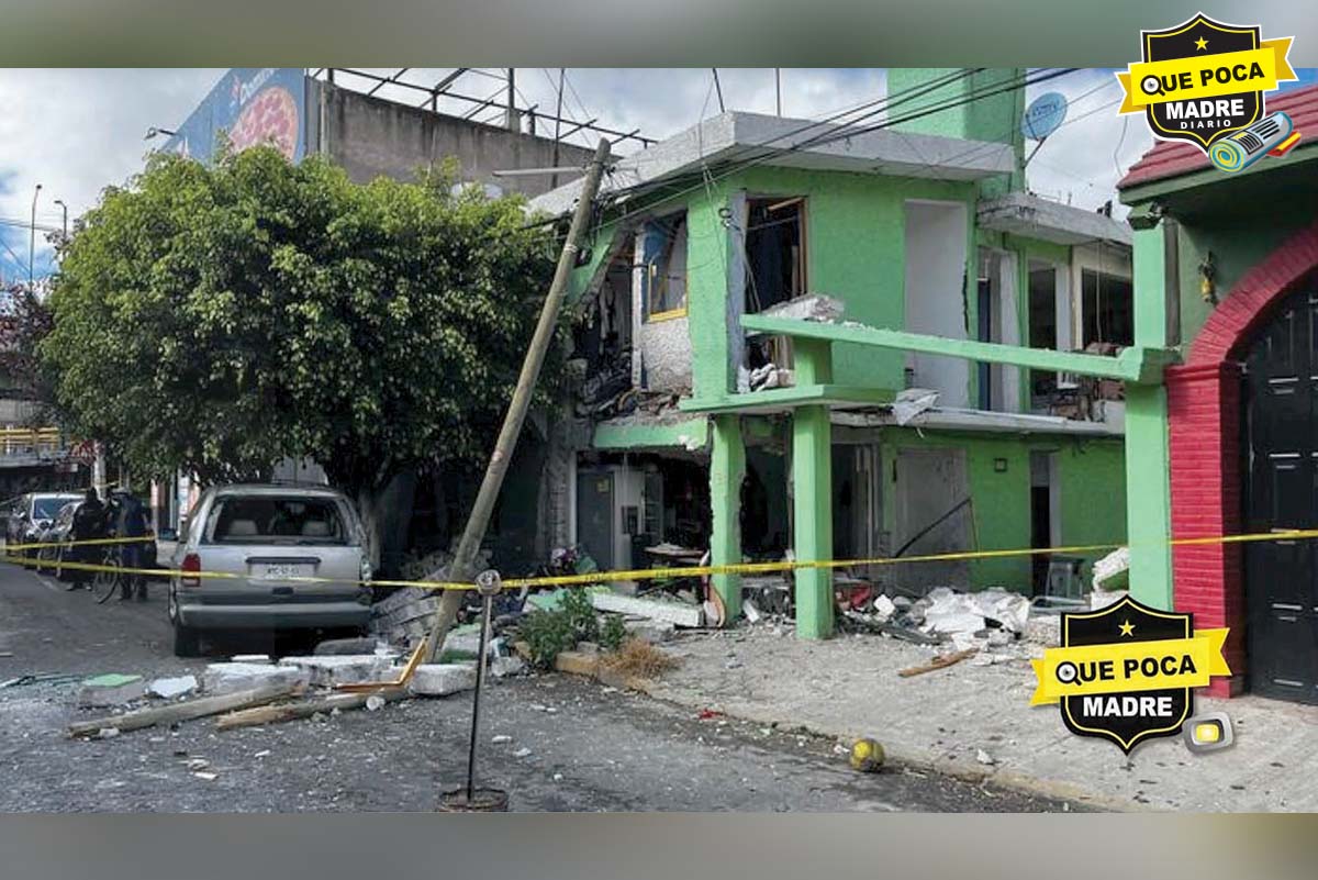 CASA EXPLOTA EN NEZA; VECINOS SON DESPERTADOS CON TREMENDO SUSTO