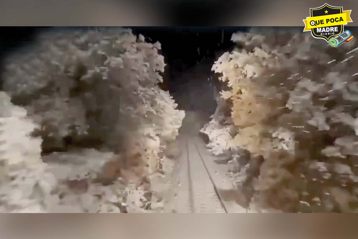 ¡MORTAL PAISAJE! Nevadas son captadas desde el Tren Chepe en Chihuahua