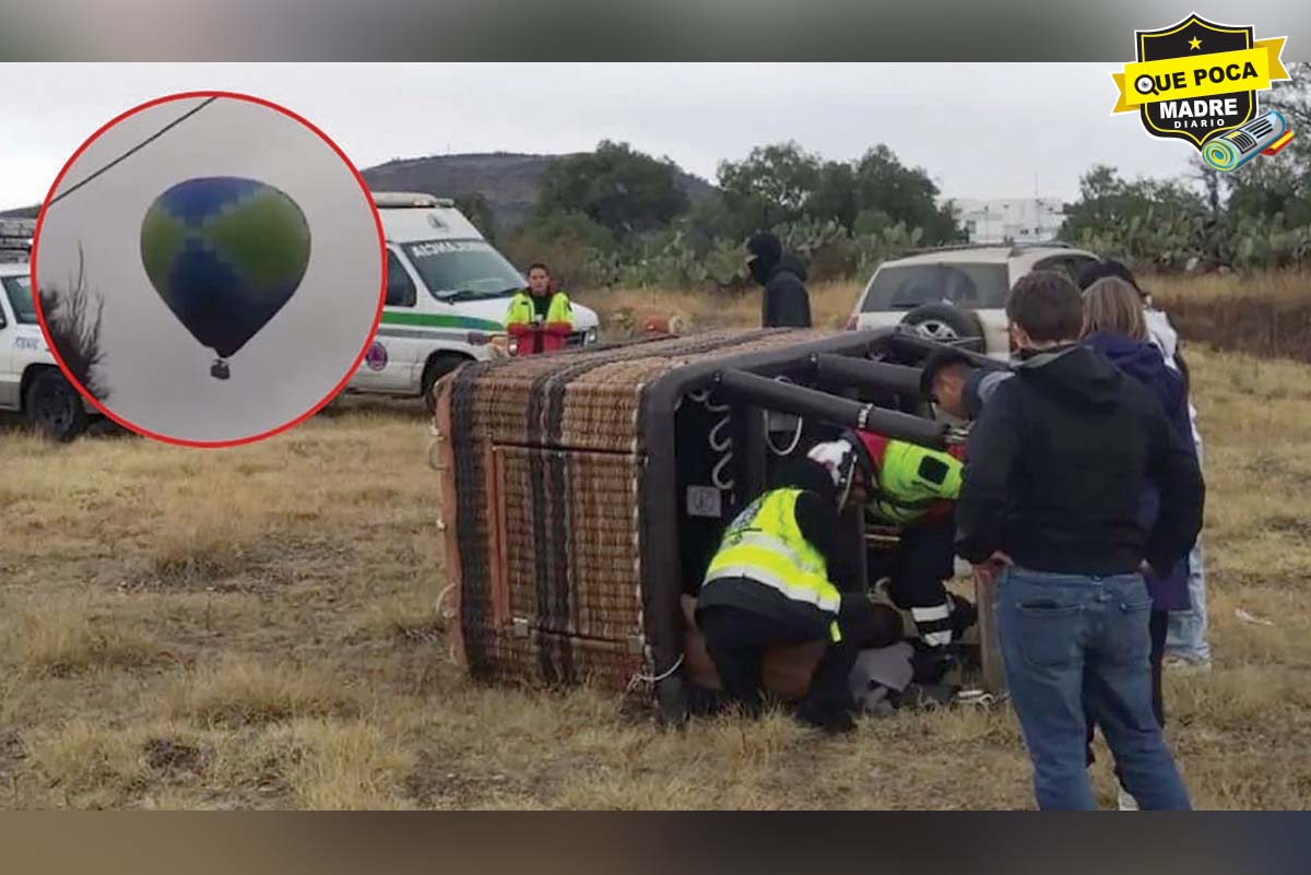 ¡SE DESPLOMA! OTRO ACCIDENTE DE GLOBO AEROSTÁTICO EN AXAPUSCO