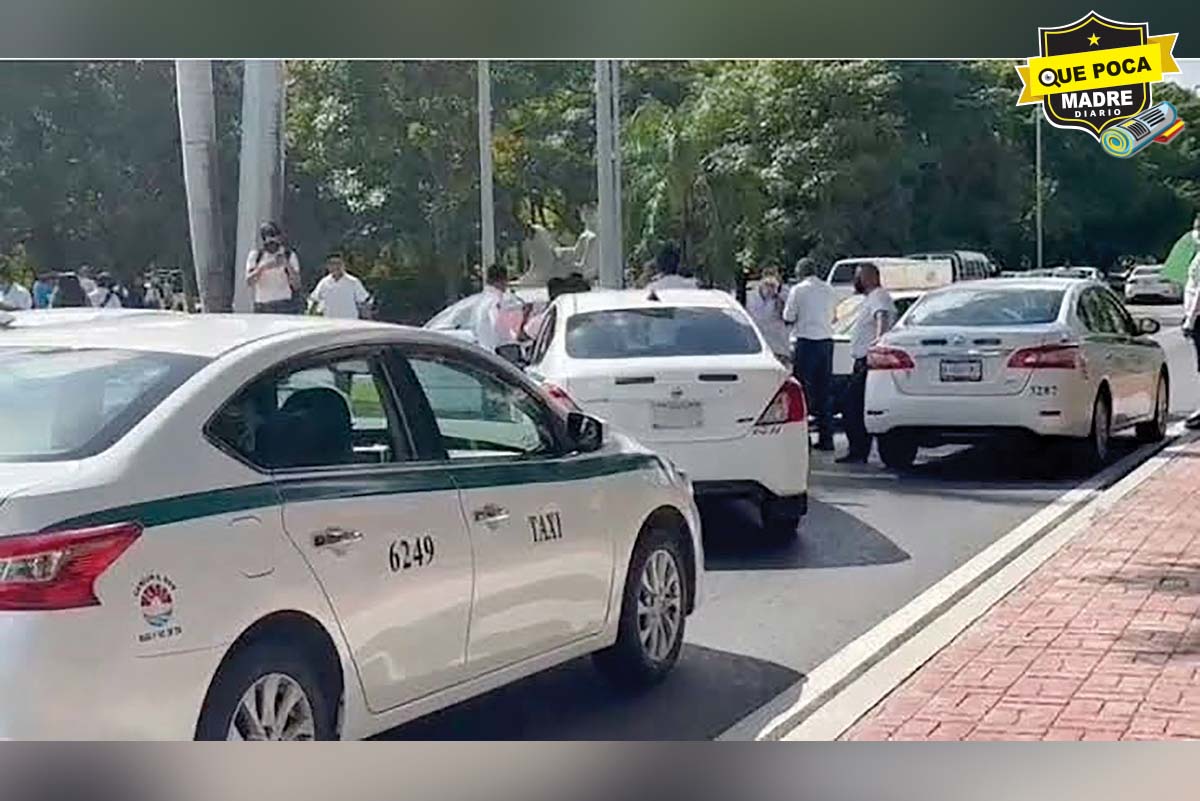 ¡AUTORIDADES SOLAPAN A TAXISTAS PUERCOS EN CANCÚN! QUIEREN COBRAR A PRECIO DE ORO SU SERVICIO EN AEROPUERTO INTERNACIONAL